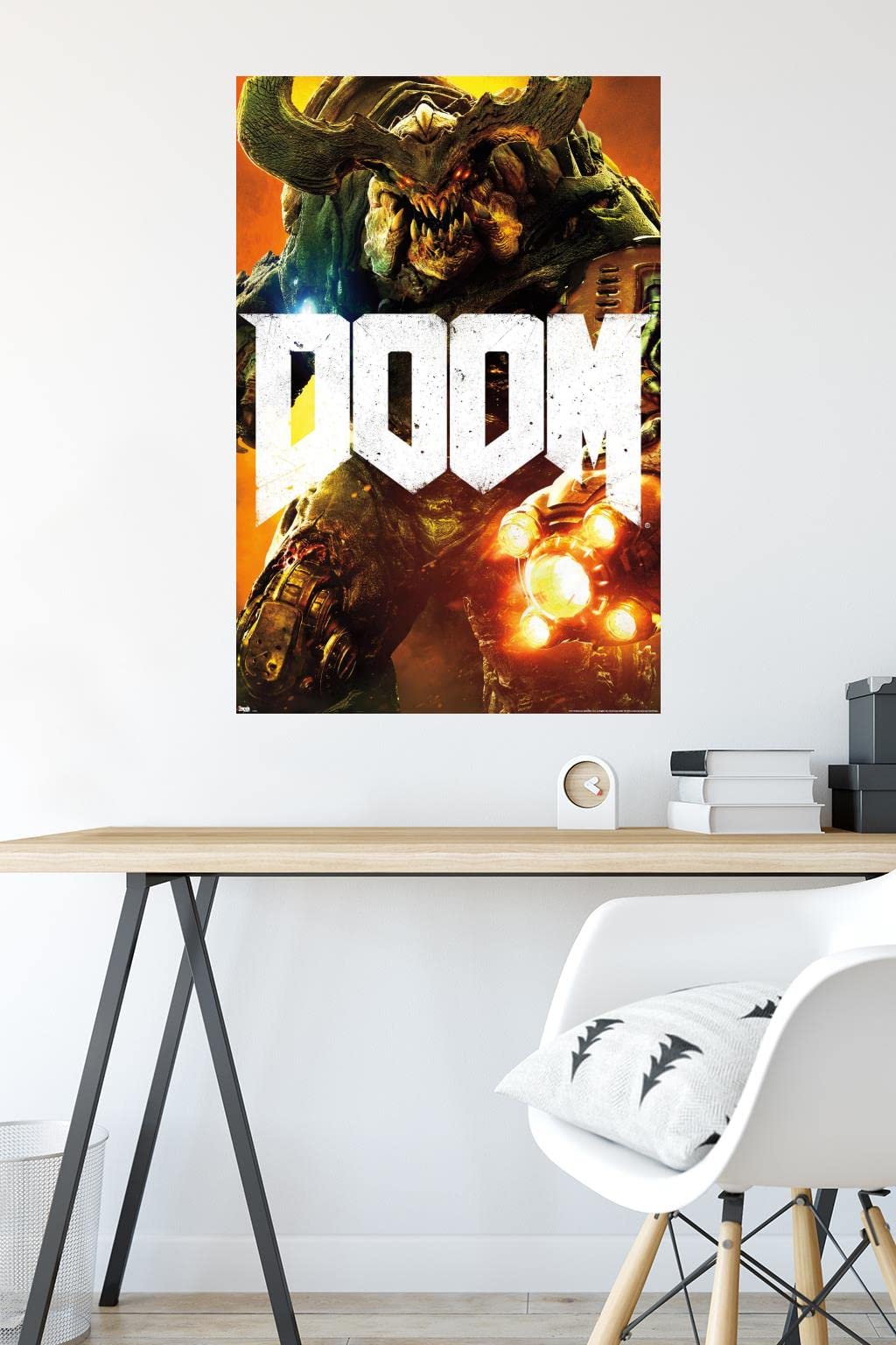 RUMBLE MONSTER DOOM EROTIKA サイン入りポスター Amazon.com: Trends International Doom-Cyber Demon Premium Wall